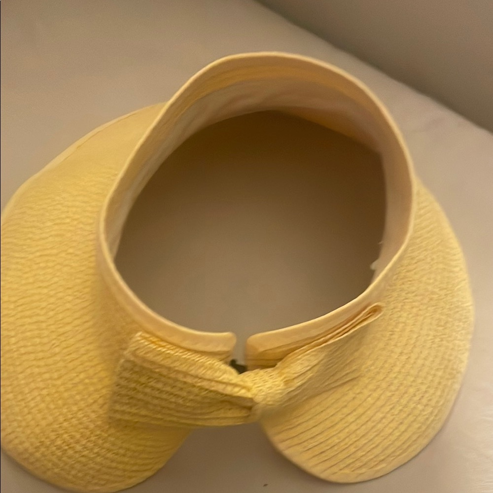 Yellow Bow Sun Visor